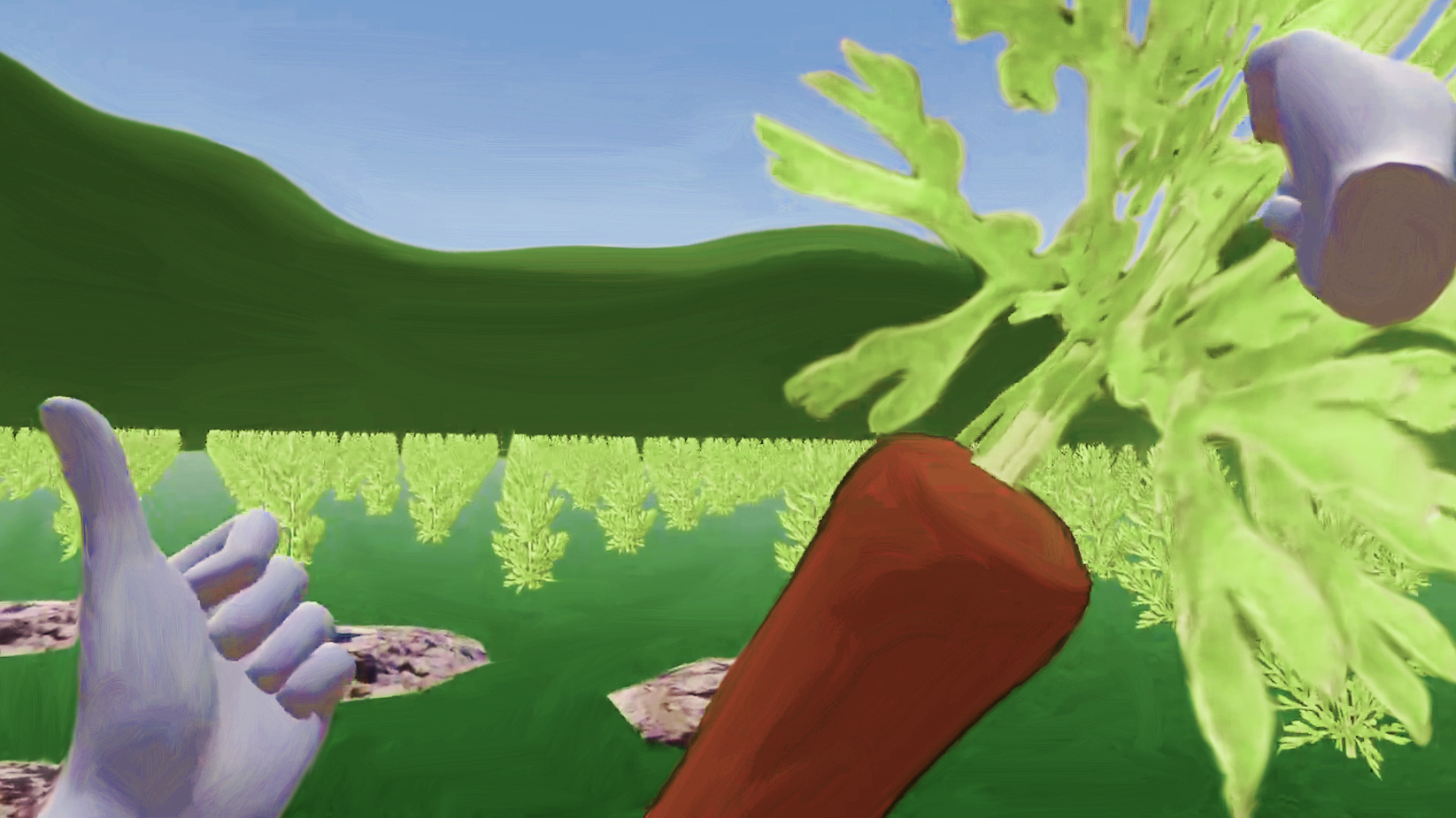 Foraging for Carrots in VR